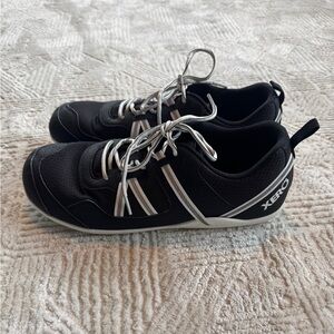 Xero Shoes Prio Mens 13 Black White Minimalist Barefoot Running Fitness Shoes